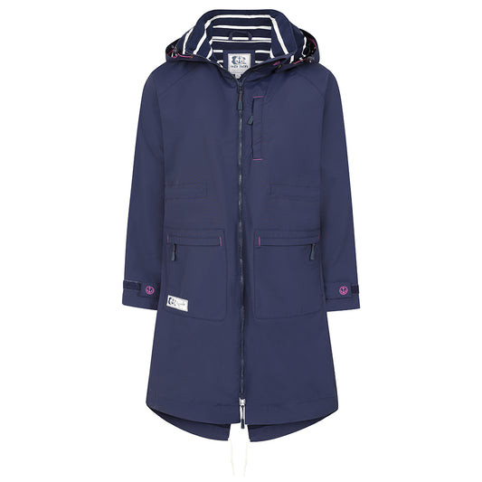 LJ67 - Ladies' Long Waterproof Coat - Marine
