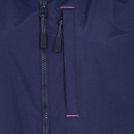 LJ67 - Ladies Long Waterproof Coat - Marine Posy