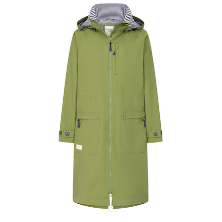 LJ67 - Ladies Longline Waterproof Coat - Sage