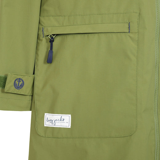 LJ67 - Ladies Longline Waterproof Coat - Sage
