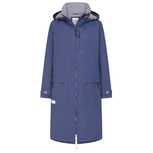 LJ67 - Ladies Long Waterproof Coat - Twilight