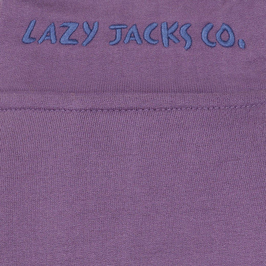 LJ6 - Striped Button Neck Sweatshirt - Loganberry