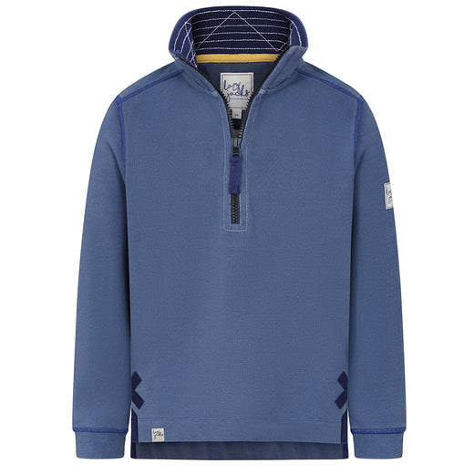 LJ700C - Boys Pique 1/4 Zip Sweatshirt - Denim