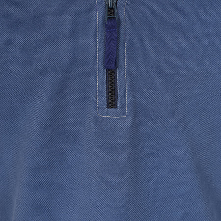 LJ700C - Boys Pique 1/4 Zip Sweatshirt - Denim