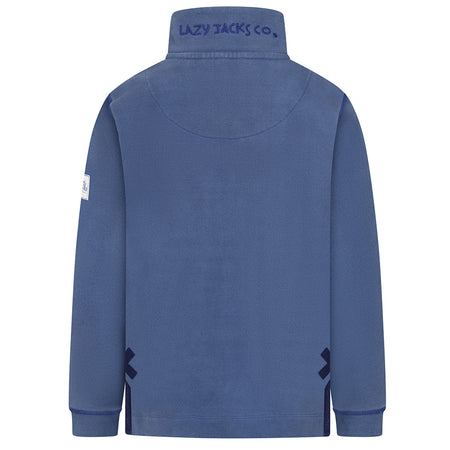 LJ700C - Boys Pique 1/4 Zip Sweatshirt - Denim
