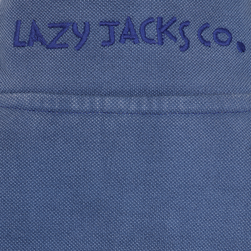 LJ700C - Boys Pique 1/4 Zip Sweatshirt - Denim