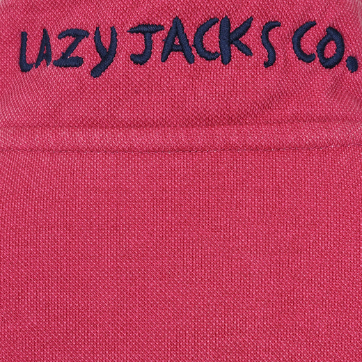 LJ700C - Boys Pique 1/4 Zip Sweatshirt - Rouge