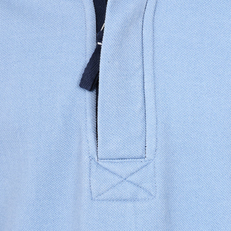 LJ700C - Boys Pique 1/4 zip Sweatshirt - Sky