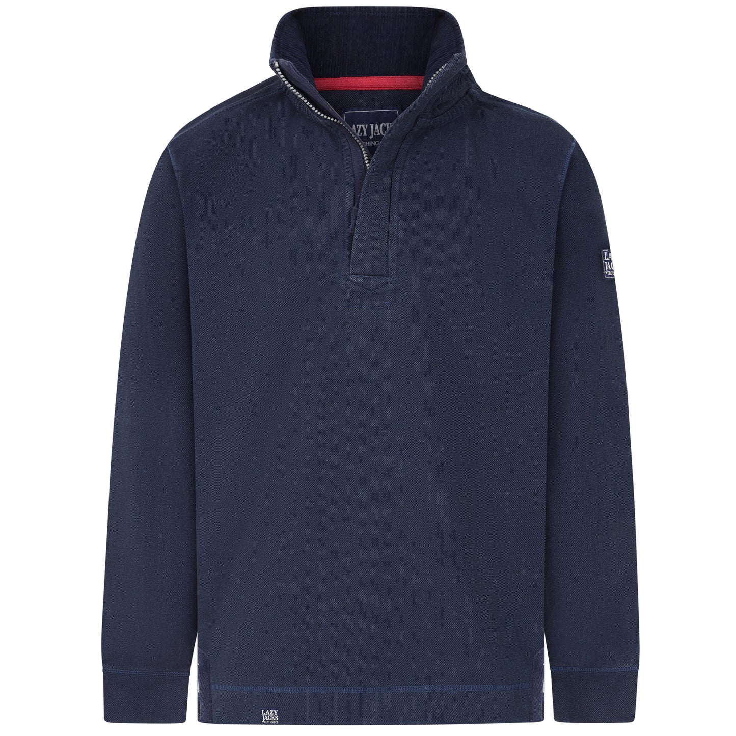 LJ700 - Pique Quarter Zip Sweatshirt - Marine