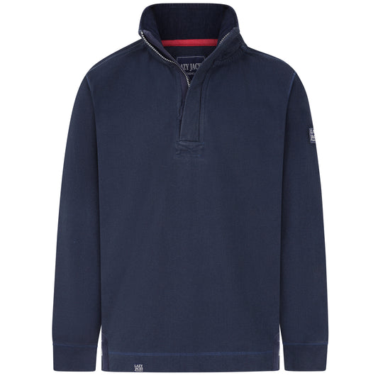 LJ700 - Pique Quarter Zip Sweatshirt - Marine
