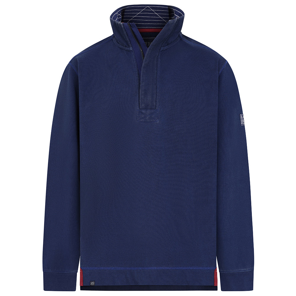 LJ700 - Mens Pique 1/4 Zip Sweatshirt - Marine