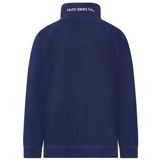 LJ700 - Mens Pique 1/4 Zip Sweatshirt - Marine
