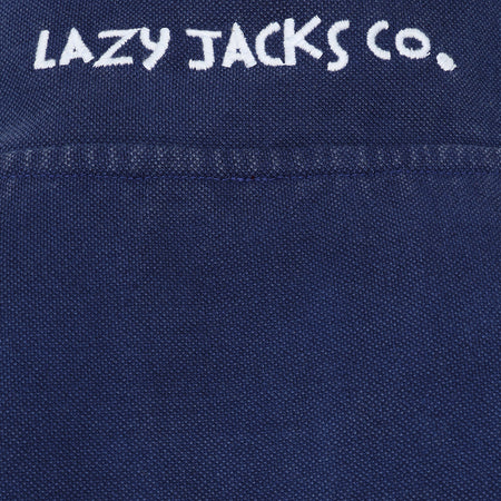 LJ700 - Mens Pique 1/4 Zip Sweatshirt - Marine
