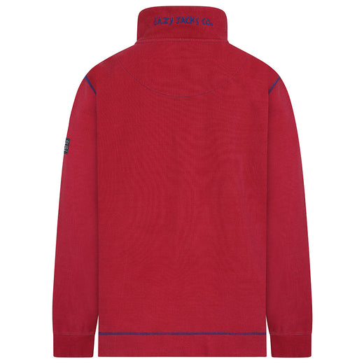 LJ700 - Mens Pique 1/4 zip Sweatshirt - Rouge
