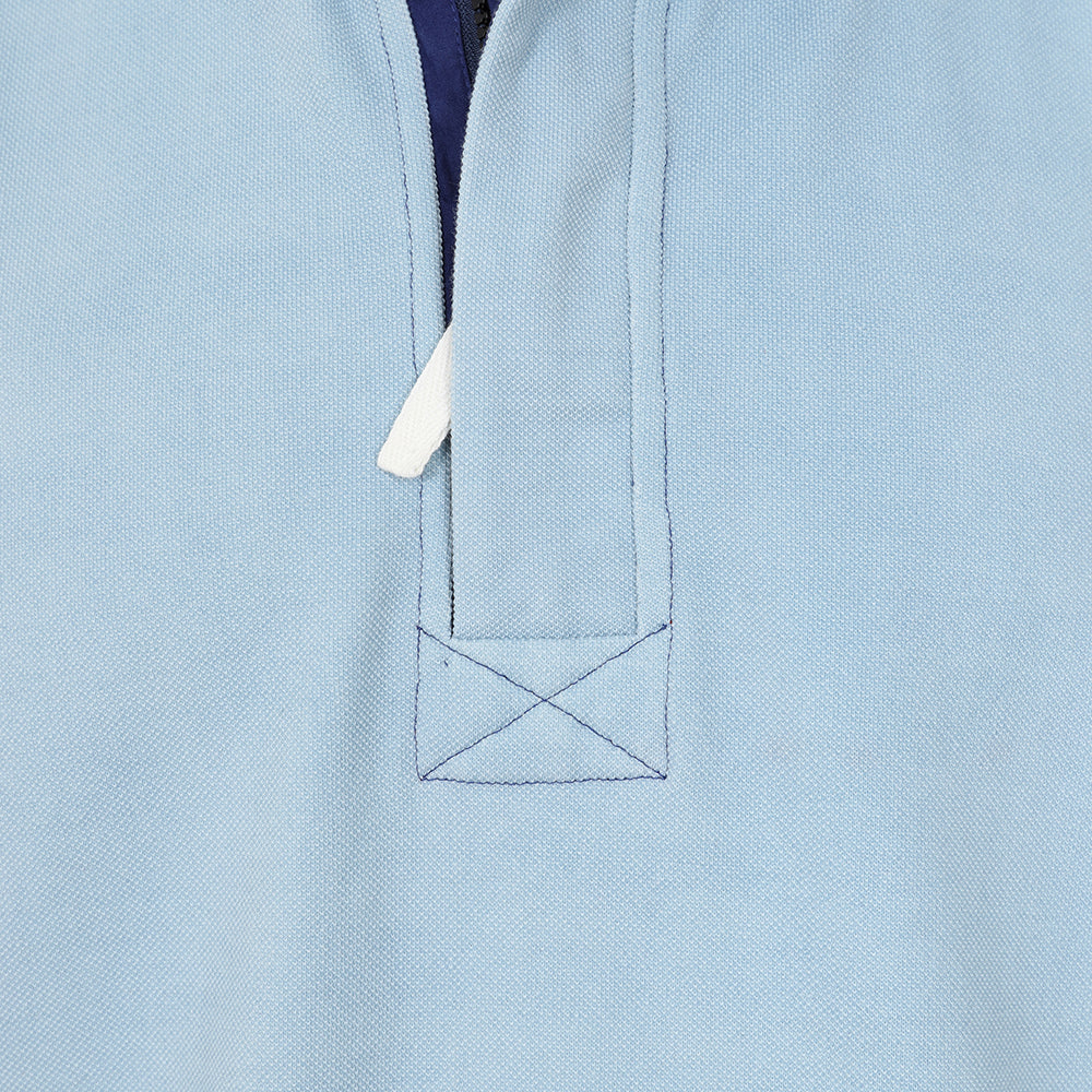 LJ700 - Mens Pique 1/4 Zip Sweatshirt - Sky