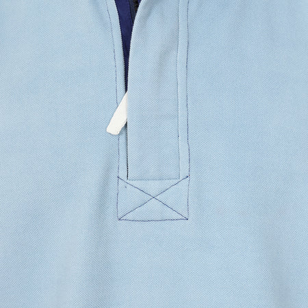 LJ700 - Mens Pique 1/4 Zip Sweatshirt - Sky