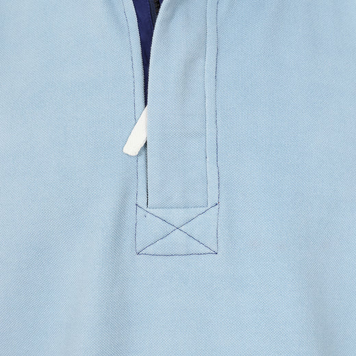 LJ700 - Mens Pique 1/4 Zip Sweatshirt - Sky
