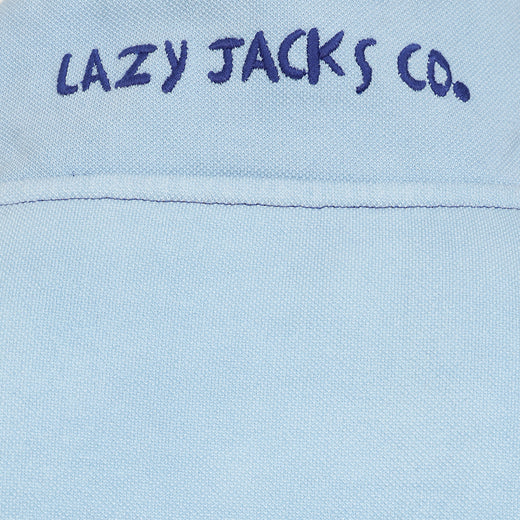 LJ700 - Mens Pique 1/4 Zip Sweatshirt - Sky