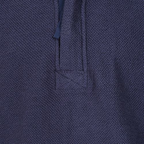 LJ703 - Men's 1/4  Zip Textured Sweatshirt - Marine