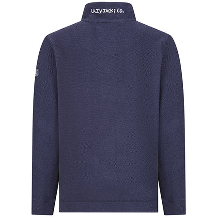 LJ703 - Men's 1/4  Zip Textured Sweatshirt - Marine