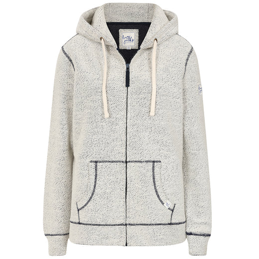 LJ704 - Men's Textured Full Zip Hoodie - Grey Marl