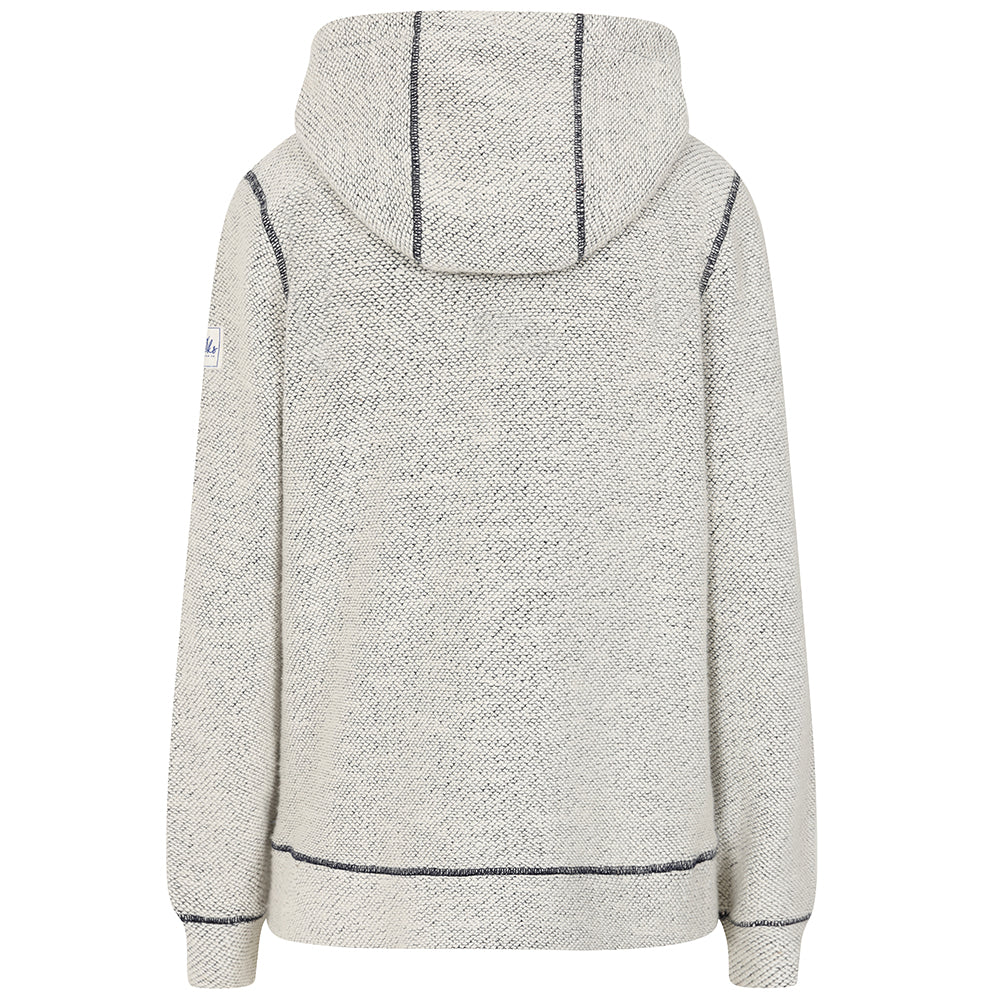 LJ704 - Men's Textured Full Zip Hoodie - Grey Marl
