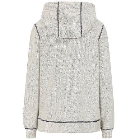 LJ704 - Men's Textured Full Zip Hoodie - Grey Marl