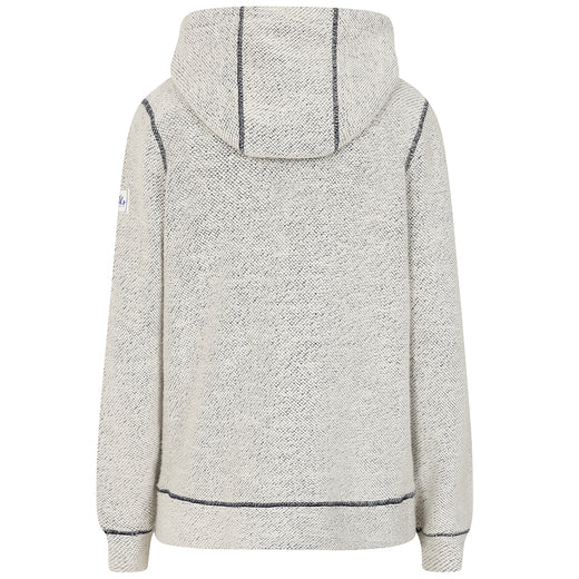 LJ704 - Men's Textured Full Zip Hoodie - Grey Marl