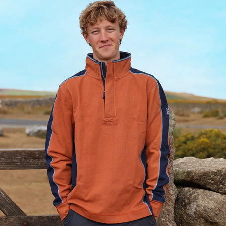 LJ705 - Pique Panel Sweatshirt - Orange