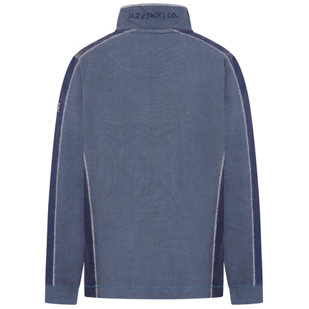 LJ705 - Pique Panel Sweatshirt - Denim