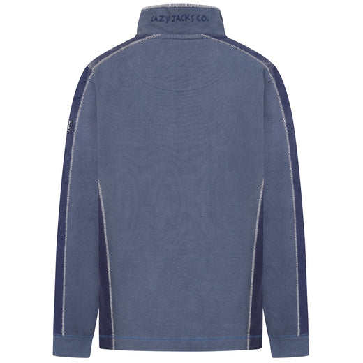 LJ705 - Pique Panel Sweatshirt - Denim