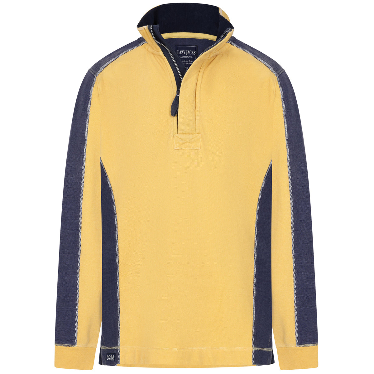 LJ705 - Pique Panel Sweatshirt - Lemon