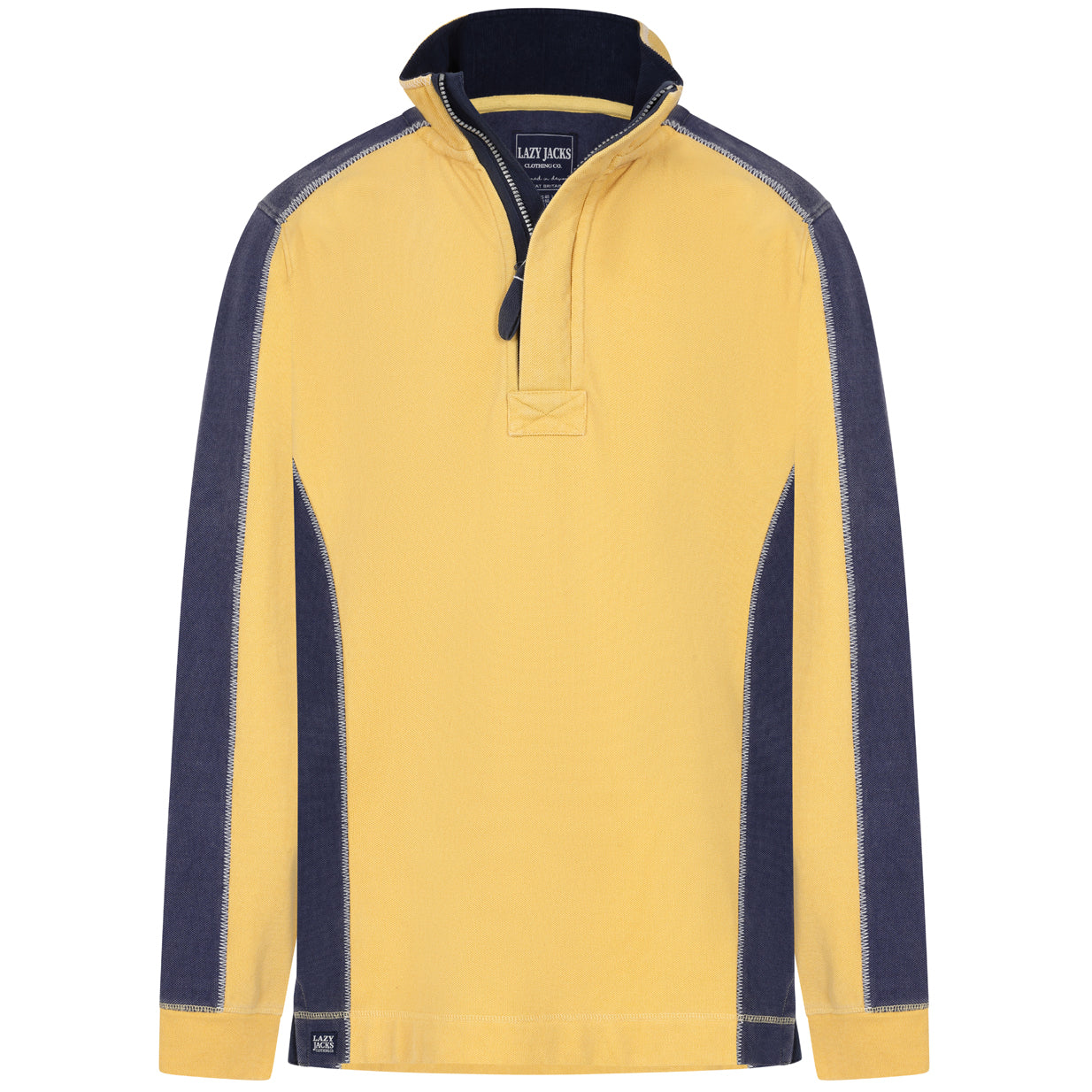 LJ705 - Pique Panel Sweatshirt - Lemon