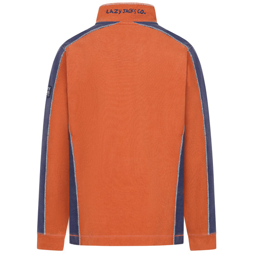 LJ705 - Pique Panel Sweatshirt - Orange