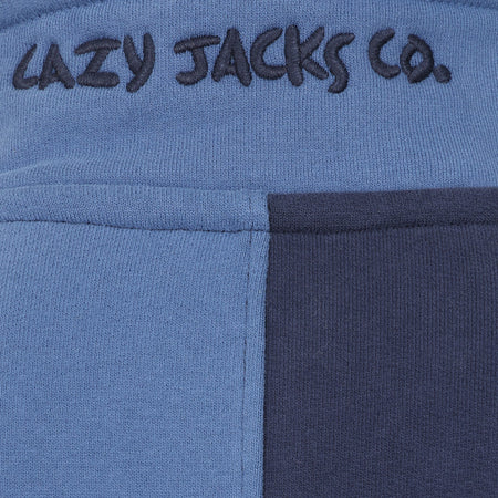 LJ720  - Men's Quartered Sweatshirt - Storm/Marine