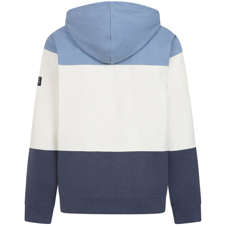 LJ722 - Mens Pique Full Zip Panel Hooded Sweatshirt - Sky