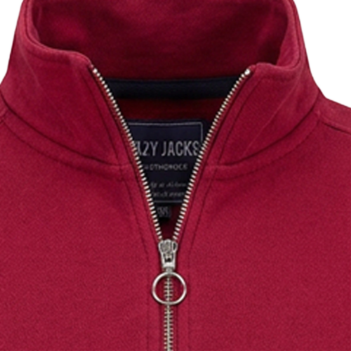 LJ722 - Men's Quarter Zip Branded Sweatshirt - Rouge