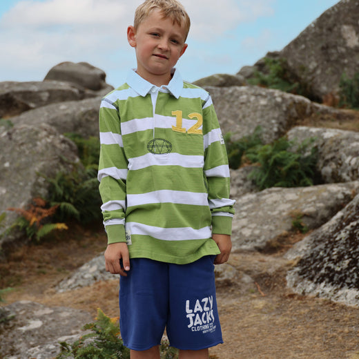 LJ78C - Long Sleeve Rugby Top - Lime