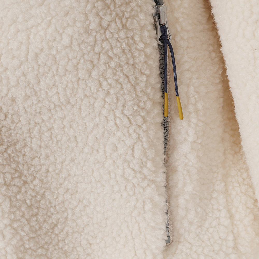 LJ850 - Men's Half Zip Sherpa Fleece - Oatmeal