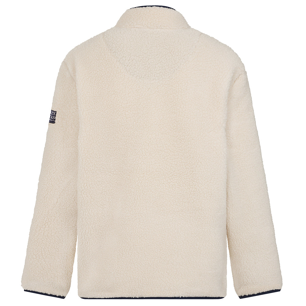 LJ850 - Men's Half Zip Sherpa Fleece - Oatmeal