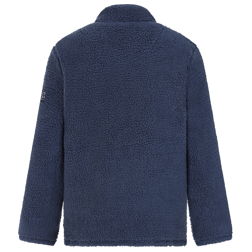 LJ851 - Men's Full Zip Sherpa Fleece - Marine