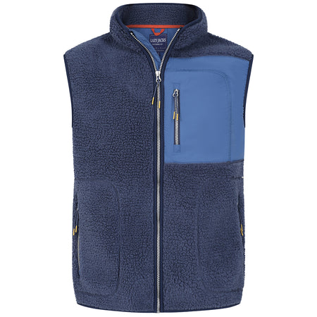 LJ852 - Men's Sherpa Fleece Gilet - Marine