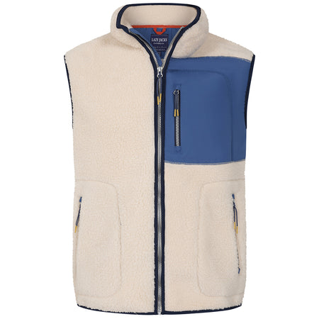 LJ852 - Men's Sherpa Fleece Gilet - Oatmeal