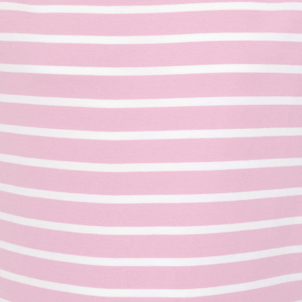 LJ8C - Girls Short Sleeve Breton Top - Pink