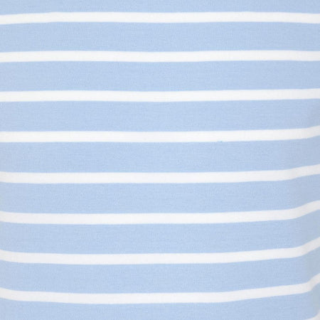 LJ8C - Girls Short Sleeve Breton Top - Sky