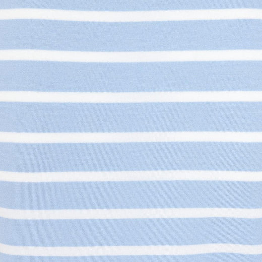 LJ8C - Girls Short Sleeve Breton Top - Sky