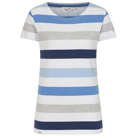 LJ8M - Multi Stripe Breton Top - Blues