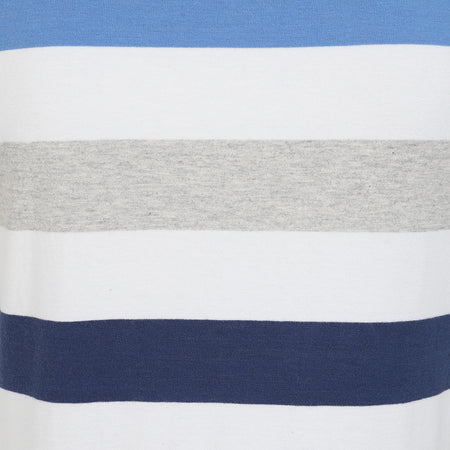 LJ8M - Multi Stripe Breton Top - Blues