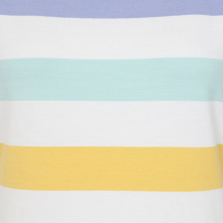 LJ8M - Ladies Multi Short Sleeve Breton - Watercolours