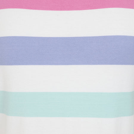 LJ8M - Ladies Multi Short Sleeve Breton - Watercolours